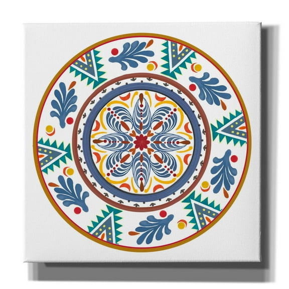 Epic Graffiti 'Talavera De Moda 4'  by Art Licensing Studio Canvas Wall Art, 18" x 18"