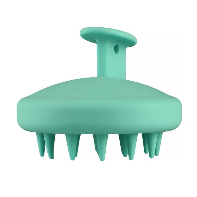 Masajeador de silicona Scalp Massager Manual portátil Impermeable Fatique Reutilizable Lavable Alivio Masaje de cabeza Cepillo Masaje de mascotas Herramienta Verde sidaley CE011485-05