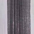 thumbnail image 5 of Balsa Circle 2 Black Panels 8 x 2 feet Sequin Drapery Backdrop Curtains with Rod Pockets Wedding Party Photobooth Ceremony Event, 5 of 8