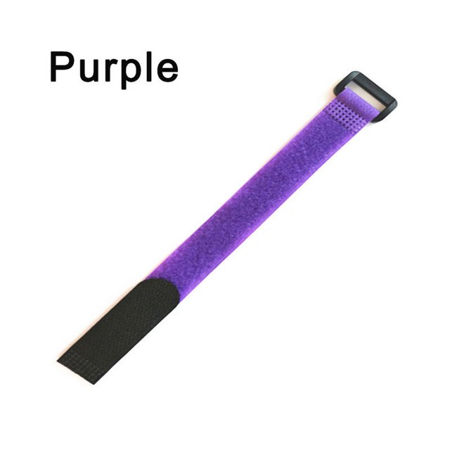 10 Pcs Sangle de Câble de Fixation Crochet et Boucle Attaches de Câble en Nylon Réutilisables Sangle de Fixation Réglable avec Boucle Violet 10 Pcs 20x300mm
