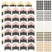 WHAMVOX Adhesive Photo Corners for Scrapbooking Self Adhesive Picture Edges Cover Assorted Color 12 Sheets