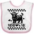 thumbnail image 3 of Inktastic Mimi Loves Me Highland Cow Boys or Girls Baby Bib, 3 of 4