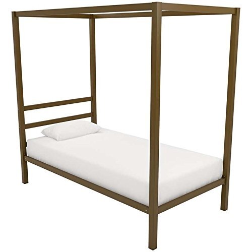 DHP Modern Canopy Bed with Built-in Headboard, Classic ...