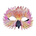 thumbnail image 3 of Halloween Multifunción Media Face Cover for Party Supplies Cosplay Rosa y amarillo, 3 of 8