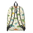 thumbnail image 3 of Dinosaur and Text Beige Pattern Backpack for School, Cute School Bag with Adjustable Shoulder Straps and Padded Back, 15.7"x11.8"x5.5", 3 of 5