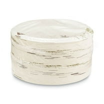 Pathways Soak-Proof Shield Mediumweight Paper Plates, 8.5" Dia, Green/burgundy, 125/pack