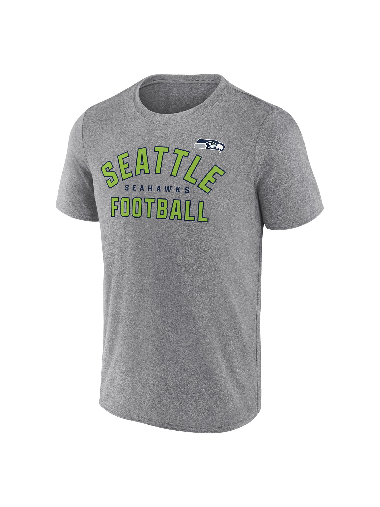 NFL Men's Seattle Seahawks Synthetic Gray Short Sleeve Arch Logo T-Shirt – All 32 Teams Available