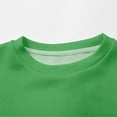 thumbnail image 6 of Women's Solid Color Crewneck Sweatshirt, Soft Stretchable Long Sleeve Pullover Top, Comfortable Casual Loungewear for Daily Wear, Fall Winter Basic Streetwear Essential with Regular Fit Green XXL, 6 of 9