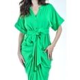 thumbnail image 4 of Vestido drapeado con botones Roman Fashion /Juvenil, 1059 (Verde) verde G, 4 of 6