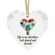 thumbnail image 3 of Adorno De Cristal En Forma De Corazn, Decoracin De Amistad, Cristal Marino Hecho a Mano, Recuerdo En Forma De Corazn, Adorno Para El Rbol De Navidad, Regalo Para Ella, Unin Familiar, UKHBMC, 3 of 9