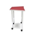 thumbnail image 3 of OFM Adapt 33" Trapezoid Mobile Training Table in White, 3 of 4