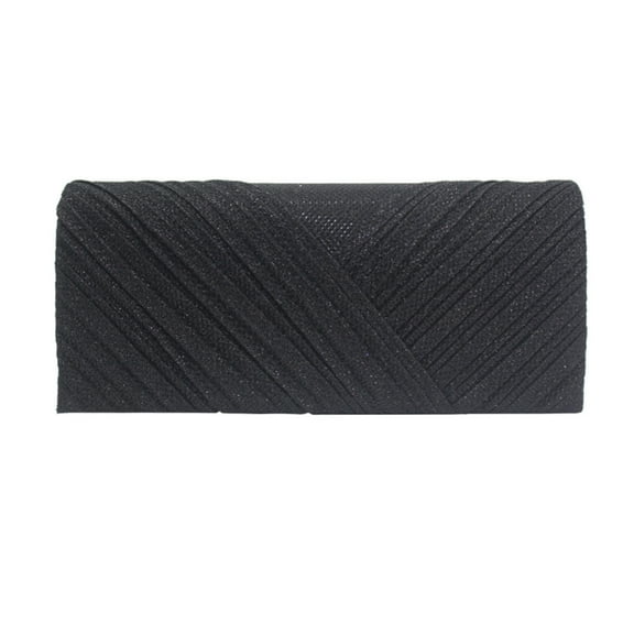 Hemoton Women Handbag Evening Bag Fashion Stylish Handbag Clutch Purse Party Banquet Evening Bag Purse(Black)
