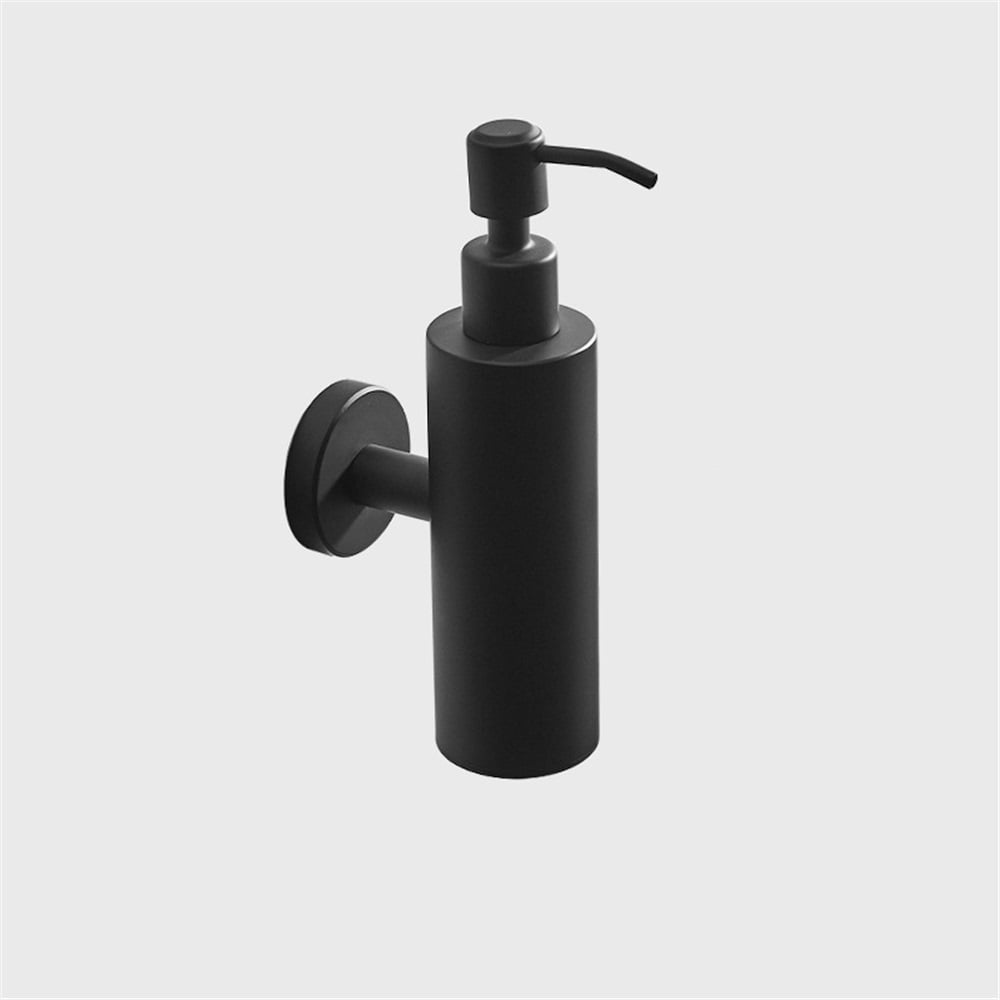 Stainless Steel Wall Mounted Soap Dispenser Bathroom Squeeze Lotion Dispenser Requires Hole Punch Installation