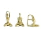 thumbnail image 2 of Colección de 3 estatuas de yoga para mujeres, recuerdo de resina nórdica, artesanía de yoga. Oro, 2 of 9