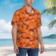 thumbnail image 3 of Balery Mushroom Camisas hawaianas de manga corta para hombre, camisas playeras de corte holgado, camisas de vacaciones con botones,3X-Large, 3 of 7
