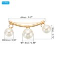 thumbnail image 2 of Unique Bargains Pearl Safety Decorative Pin Brooch, 5Pcs Anti Exposure, 2 of 5