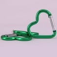 thumbnail image 3 of Bottone Heart Shape Carabiner Clip Aluminum Alloys Keychain Clip Spring Hook Camping Backpacks Clip Heavy Duty Carabiner, 3 of 9