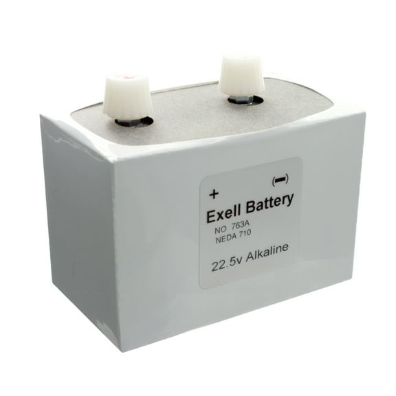 Exell Battery 763 Mercury Free Compatible with Eveready 763, NEDA 710