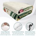 thumbnail image 4 of Twin XL Quilt Set 68''x98'', Vintage Green Cactus Lightweight Bedspread Coverlet Set with 2 Pillow Shams, Spring Floral Watercolor Botanical Breathable All Season Quilt Bedding for Dorm/Guest Room, 4 of 9