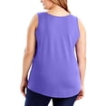 thumbnail image 5 of ELFINDEA Womens Tops Plus Size Tank Tops For Summer Tank Tops Loose Fit Casual Camisole Shirttail Tank Purple XL, 5 of 6