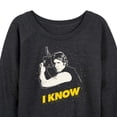 thumbnail image 3 of Star Wars - Valentine Han Solo I Know - Women's French Terry Pullover Sweatshirt, 3 of 5
