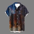 thumbnail image 1 of Mefallenssiah Chemise Vintage pour Hommes Impression Non Positionnée Décontractée avec Boutons et Poches en Lin, 1 of 5