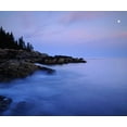 thumbnail image 2 of Talbot Frank, Christopher 23x20 Gold Ornate Wood Framed with Double Matting Museum Art Print Titled - USA, Maine Acadia NP Moonrise over the Atlantic, 2 of 4