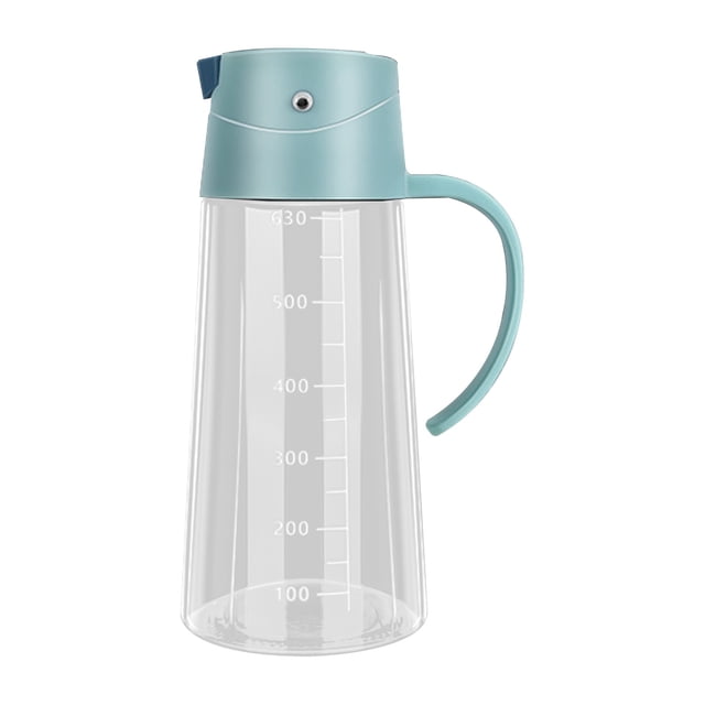 Tyeign Kitchen Bottle, Other, Olive Oil Dispenser Bottle Leakproof Glass Container with Non Slip Handle Automatic Cap and Stopper True No Drip Auto Flip Cooking (630Ml)