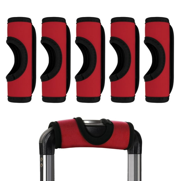Aspire 5 Pcs Neoprene Luggage Handle Wraps with Hollow Design, Suitcase Tags for Push-Button Handle, Travel identifiers