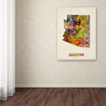 thumbnail image 2 of Trademark Fine Art "Arizona Map" Canvas Wall Art by Michael Tompsett, 2 of 2