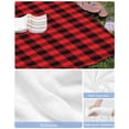 thumbnail image 6 of Red Black Buffalo Plaid Beach Towels Oversized Super Absorbent, Black Red Checkered Lightweight Bath Towel Quick Dry Sets For Bathroom/Pool/Rv Camping/Beach Play/Gym Room/Picnic 35"x70", 6 of 8
