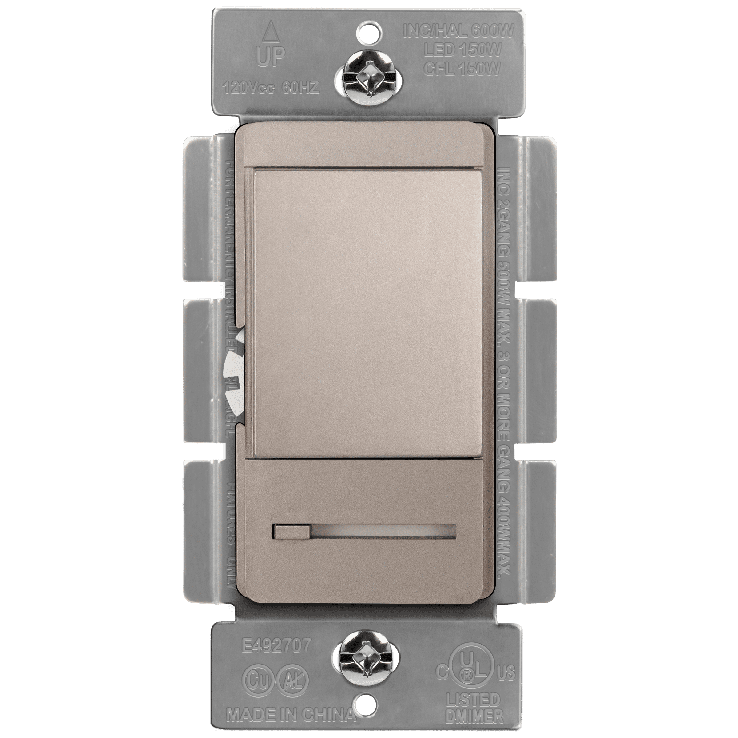 TOPGREENER Dimmer Switch with Light Adjustment Slider, Single Pole or 3