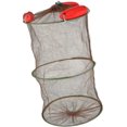thumbnail image 1 of Cesta de pesca flotante, red de pesca plegable, red de nailon, jaula de almacenamiento para cebo de pesca, para guardar cangrejos, pececillos, red protectora para regalo para entusiastas de la pesca, 1 of 5