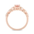 thumbnail image 4 of Everly Women's Morganite and Topaz Rose Gold Plated Ring, 4 of 7