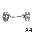 thumbnail image 1 of 4x llo de Gancho Y Ojo, llo de Puerta de Granero, Cobertizo de Jardín con Tornillos, llo de Puerta, llos de Cerradura de Puerta de 4 piezas, 1 of 10