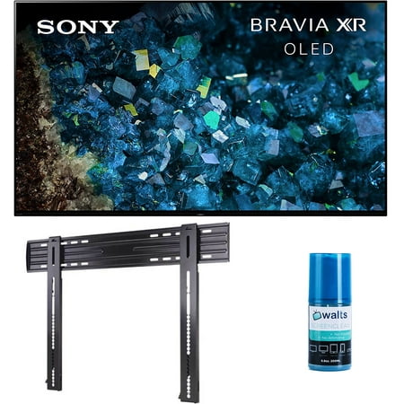 Sony XR77A80L 77 Inch 4K HDR OLED Smart Google TV with PS5 Features with a Sanus LL11-B1 Super Slim Fixed-Position Wall Mount for 40 Inch - 85 Inch TVs and Walts HDTV Screen Cleaner Kit (2023)