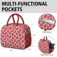 thumbnail image 6 of Lunch Bag Lunch Box for Women Reusable Insulated Lunch Bags,Water-Resistant Seamless Strawberry Cooler Lunch Tote Bag, Large Capacity for Work Travel Picnic, 6 of 6