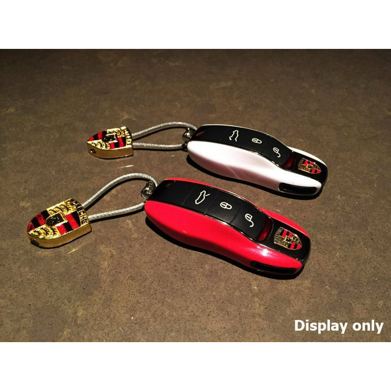 Xotic Tech Red Remote Smart Key Shell Holder Cover For Porsche Cayenne  Panamera Macan 911