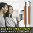 thumbnail image 4 of Refrigerator Door Handle Covers, 6PCS, Leather Kitchen Appliance Handle Covers, Keep Your Fridge Microwave Oven Stove or Dishwasher Clean, Stains Dirty Oils, Kitchen Decor(Dark Orange), 4 of 12