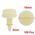 thumbnail image 2 of 100pcs Plástico Empuje-Pin Estilo de Navidad Remaches Estilo Beige 22mm x 8mm Unique Bargains Clips/Remaches/Sujetador, 2 of 2