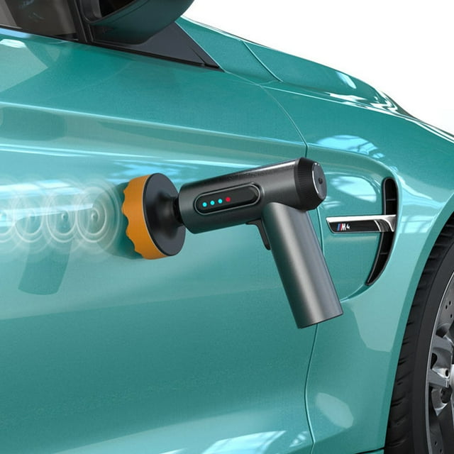Danhjin Polishing Machine Car Buffer Polisher, Polisher With 2000mAh Lithium Rechargeable Battery Brushless Polisher, Portable Polisher With Polishing Pads Kit For Waxing