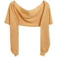 thumbnail image 1 of Hooded Cape for Women, Knitted Beach Cover Shirt with Rope Tie, Solid Color Outerwear for Spring Summer, Lightweight Polyester Spandex Blend, One Size Fits Most, 1 of 2