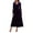 Purple, variant on Women's Velvet Dress V Neck Long Sleeve High Waist Party Formal Fall Winter Wedding Dresses