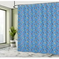 thumbnail image 5 of Ambesonne Dogs Shower Curtain, Skater Dogs in Sweaters Xmas, 69"Wx84"L, Multicolor, 5 of 5