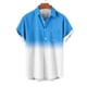 thumbnail image 4 of Mens Casual Manga Corta Botón Abajo Camisas Turndown Cuello Blusa de Impresión, Poliéster Ligero Top de la Moda para el Verano Al Aire Libre Y el Uso Diario, 4 of 6