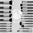 thumbnail image 3 of Set de brochas de maquillaje Mlemle Professional, 25 unidades, con esponja y puff, 3 of 7