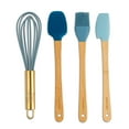 thumbnail image 2 of Thyme & Table Mini Kitchen Utensil Set with Whisk, Spatula, Mini Loaf Pan, Cupcake Liners, 11 Pieces, Blue, 2 of 5