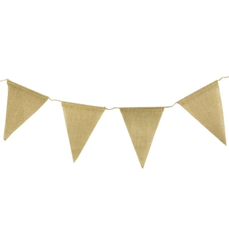 Wrapables Burlap Triangle Pennant Banner Party Decorations Party