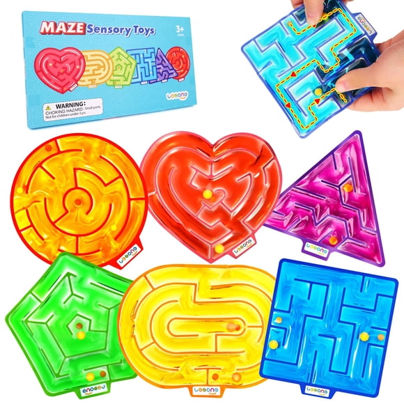 Sensory Fidget Toys LESONG Relajantes laberínticos llenos de gel para el autismo