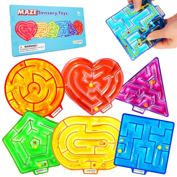 Sensory Fidget Toys LESONG Relajantes laberínticos llenos de gel para el autismo
